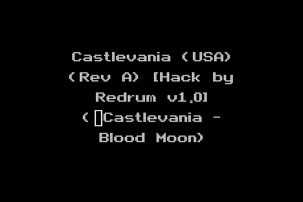 Castlevania (USA) (Rev A) [Hack by Redrum v1.0] (~Castlevania - Blood Moon)