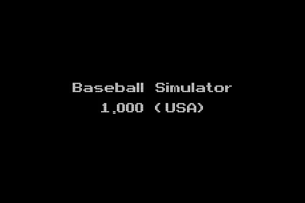 Baseball Simulator 1.000 (USA)