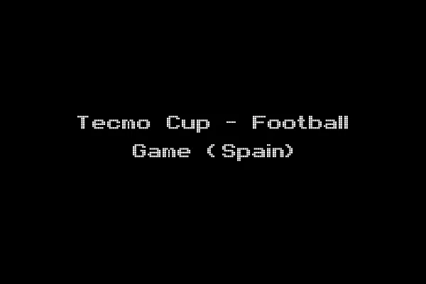 Tecmo Cup - Football Game (Spain)