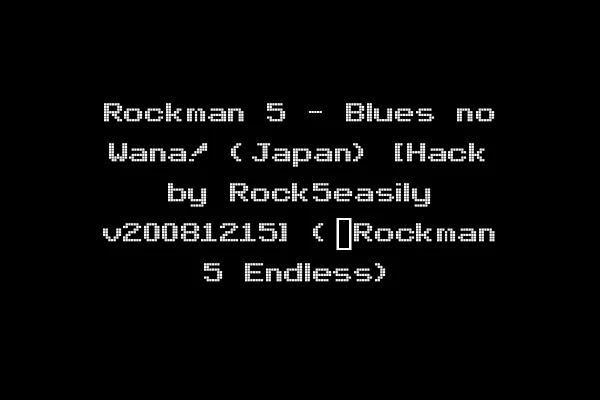 Rockman 5 - Blues no Wana! (Japan) [Hack by Rock5easily v20081215] (~Rockman 5 Endless)