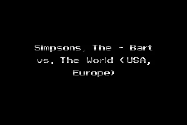 Simpsons, The - Bart vs. The World (USA, Europe)