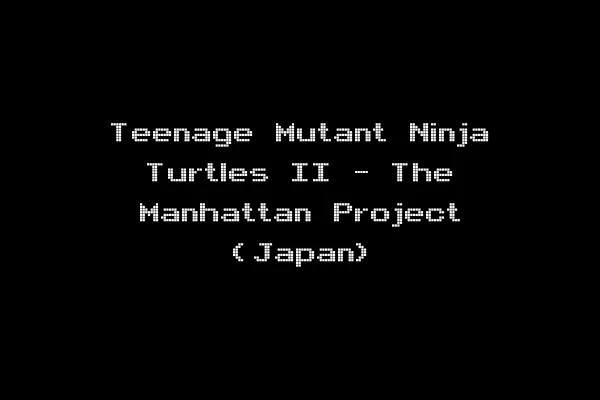 Teenage Mutant Ninja Turtles II - The Manhattan Project (Japan)