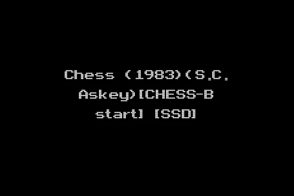 Chess (1983)(S.C. Askey)[CHESS-B start] [SSD]