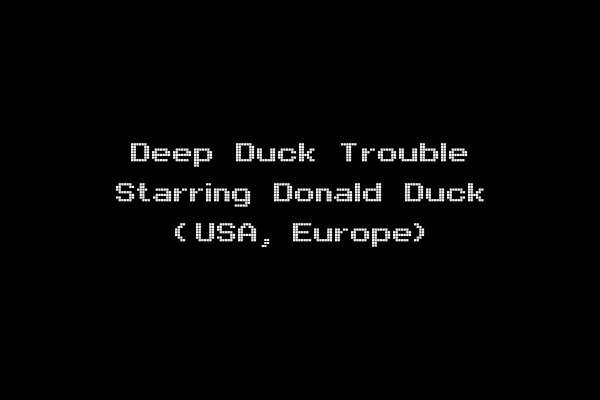 Deep Duck Trouble Starring Donald Duck (USA, Europe)