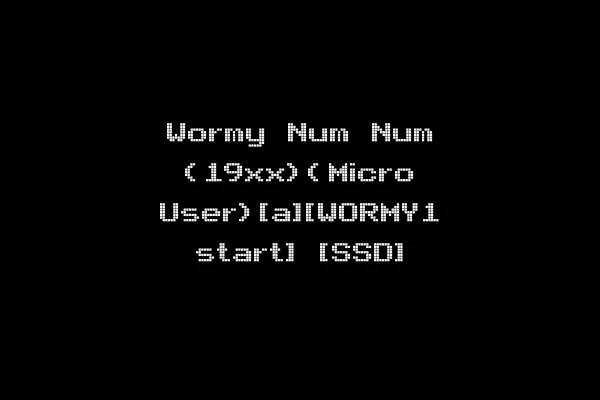 Wormy Num Num (19xx)(Micro User)[a][WORMY1 start] [SSD]