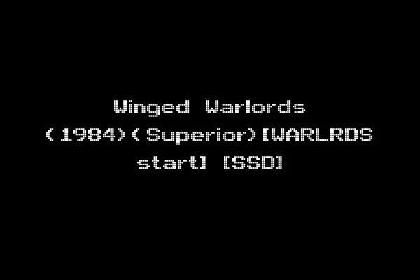 Winged Warlords (1984)(Superior)[WARLRDS start] [SSD]