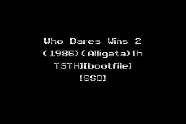 Who Dares Wins 2 (1986)(Alligata)[h TSTH][bootfile] [SSD]