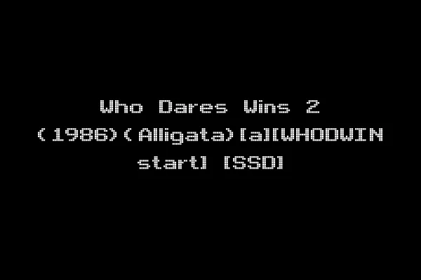 Who Dares Wins 2 (1986)(Alligata)[a][WHODWIN start] [SSD]
