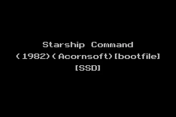Starship Command (1982)(Acornsoft)[bootfile] [SSD]