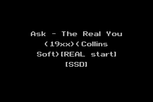 Ask - The Real You (19xx)(Collins Soft)[REAL start] [SSD]