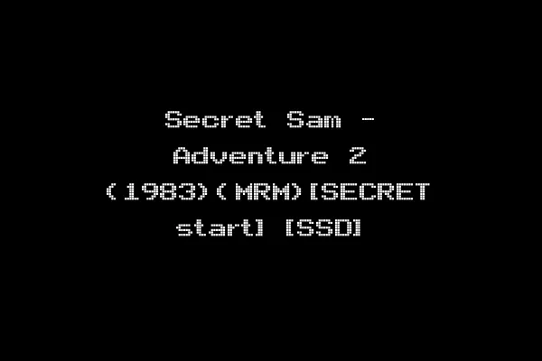 Secret Sam - Adventure 2 (1983)(MRM)[SECRET start] [SSD]