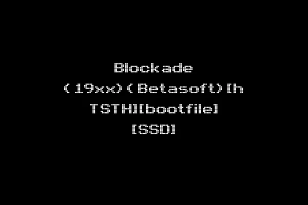 Blockade (19xx)(Betasoft)[h TSTH][bootfile] [SSD]