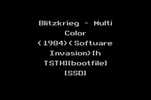 Blitzkrieg - Multi Color (1984)(Software Invasion)[h TSTH][bootfile] [SSD]