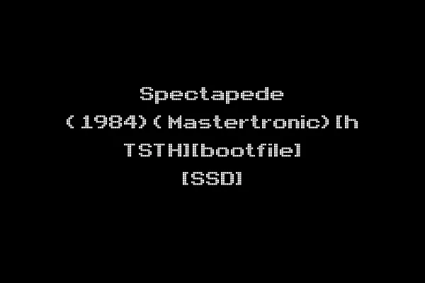 Spectapede (1984)(Mastertronic)[h TSTH][bootfile] [SSD]