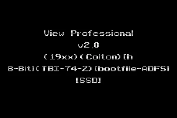View Professional v2.0 (19xx)(Colton)[h 8-Bit](TBI-74-2)[bootfile-ADFS] [SSD]