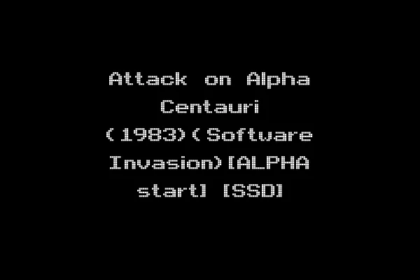 Attack on Alpha Centauri (1983)(Software Invasion)[ALPHA start] [SSD]