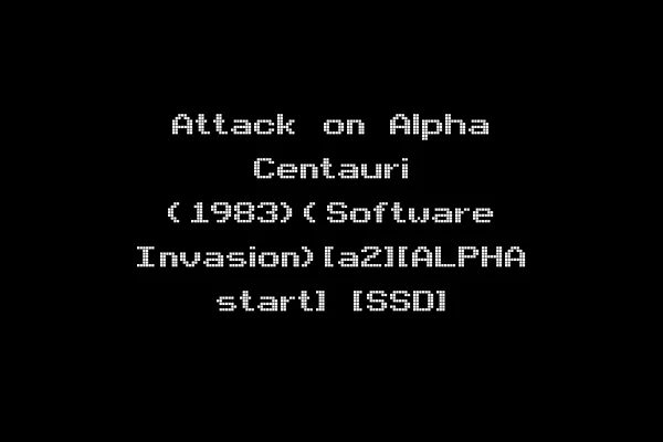 Attack on Alpha Centauri (1983)(Software Invasion)[a2][ALPHA start] [SSD]