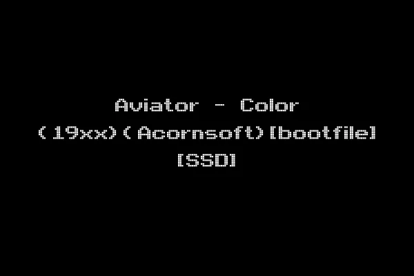 Aviator - Color (19xx)(Acornsoft)[bootfile] [SSD]