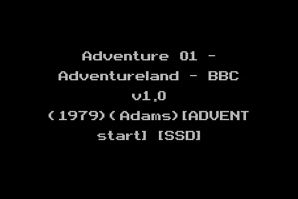 Adventure 01 - Adventureland - BBC v1.0 (1979)(Adams)[ADVENT start] [SSD]