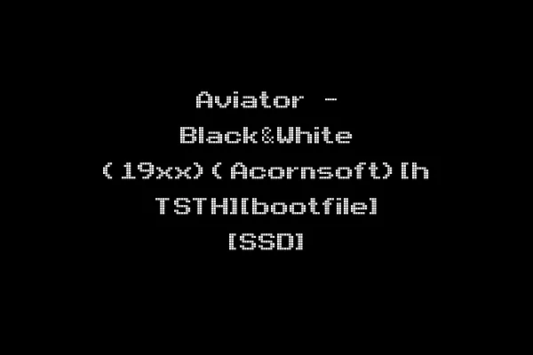 Aviator - Black&White (19xx)(Acornsoft)[h TSTH][bootfile] [SSD]