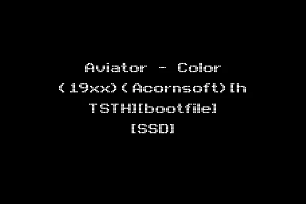 Aviator - Color (19xx)(Acornsoft)[h TSTH][bootfile] [SSD]