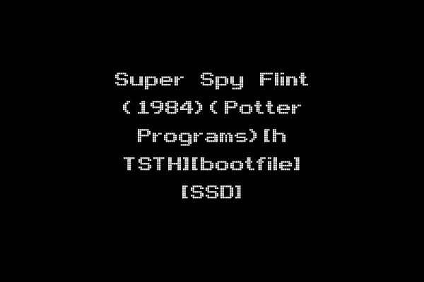Super Spy Flint (1984)(Potter Programs)[h TSTH][bootfile] [SSD]