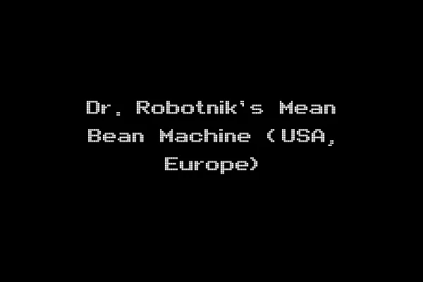 Dr. Robotnik's Mean Bean Machine (USA, Europe)