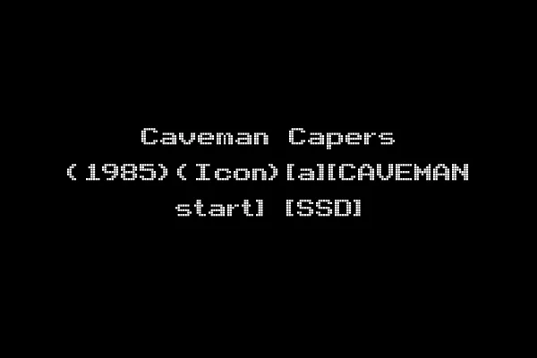 Caveman Capers (1985)(Icon)[a][CAVEMAN start] [SSD]