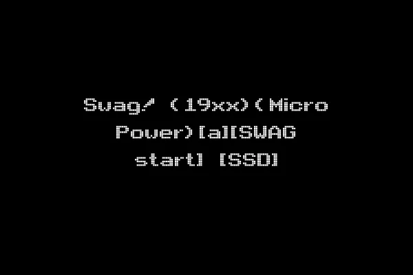 Swag! (19xx)(Micro Power)[a][SWAG start] [SSD]
