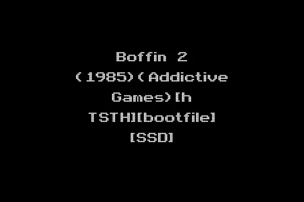 Boffin 2 (1985)(Addictive Games)[h TSTH][bootfile] [SSD]