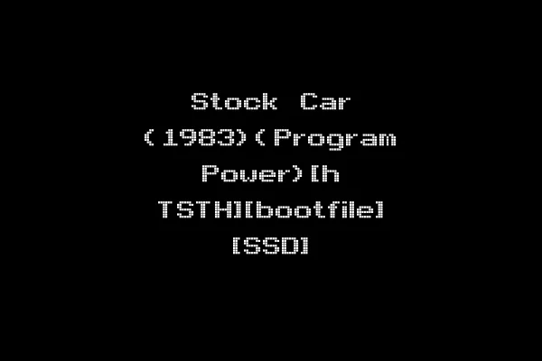 Stock Car (1983)(Program Power)[h TSTH][bootfile] [SSD]