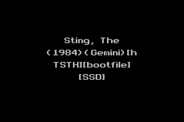 Sting, The (1984)(Gemini)[h TSTH][bootfile] [SSD]