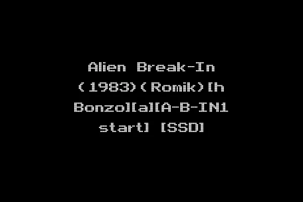 Alien Break-In (1983)(Romik)[h Bonzo][a][A-B-IN1 start] [SSD]