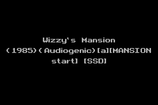 Wizzy's Mansion (1985)(Audiogenic)[a][MANSION start] [SSD]