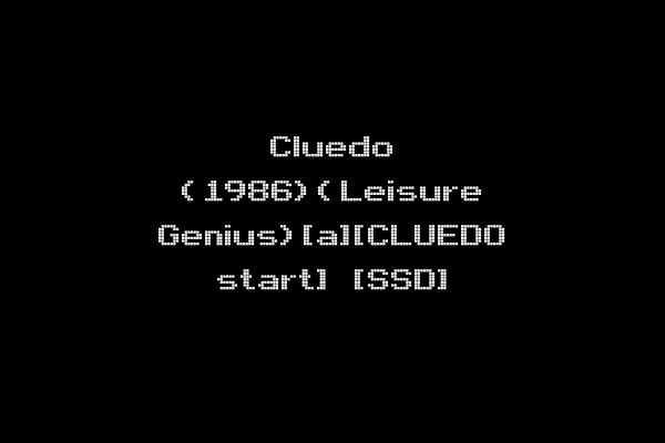 Cluedo (1986)(Leisure Genius)[a][CLUEDO start] [SSD]