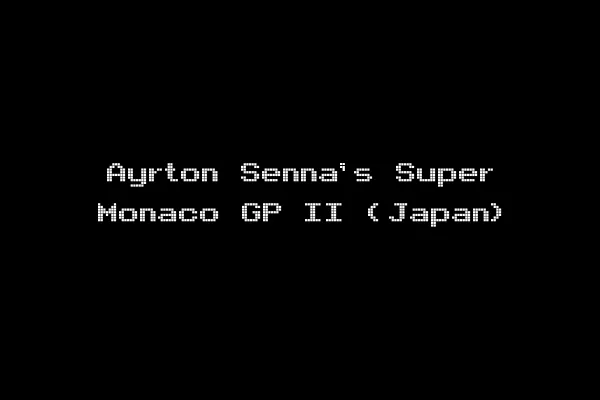 Ayrton Senna's Super Monaco GP II (Japan)