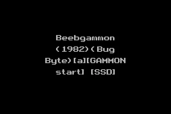 Beebgammon (1982)(Bug Byte)[a][GAMMON start] [SSD]