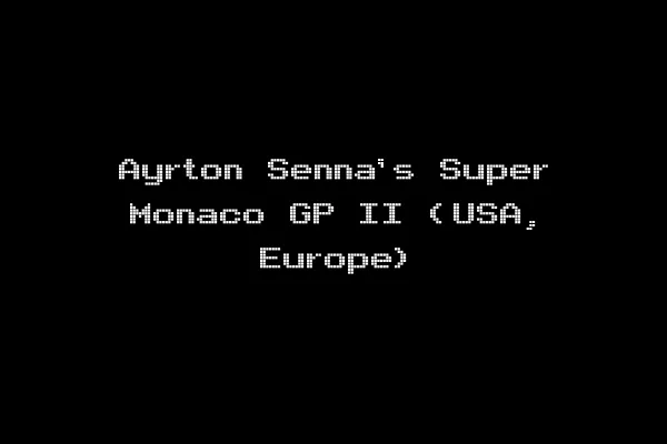 Ayrton Senna's Super Monaco GP II (USA, Europe)