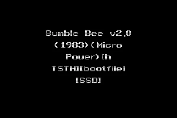 Bumble Bee v2.0 (1983)(Micro Power)[h TSTH][bootfile] [SSD]