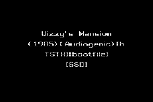 Wizzy's Mansion (1985)(Audiogenic)[h TSTH][bootfile] [SSD]