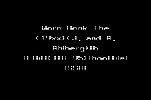 Worm Book The (19xx)(J. and A. Ahlberg)[h 8-Bit](TBI-95)[bootfile] [SSD]
