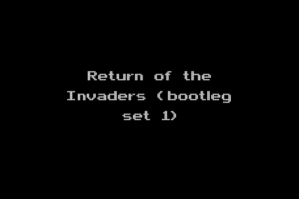 Return of the Invaders (bootleg set 1)