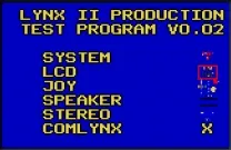 Lynx II Production Test Program V0.02 (USA) (Proto)