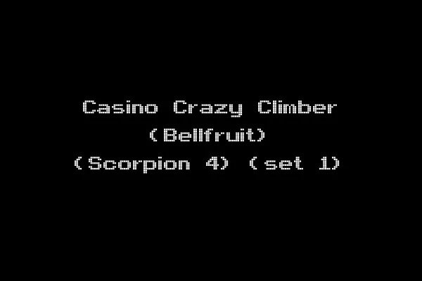 Casino Crazy Climber (Bellfruit) (Scorpion 4) (set 1)