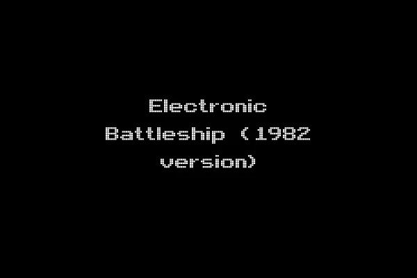 Electronic Battleship (1982 version)