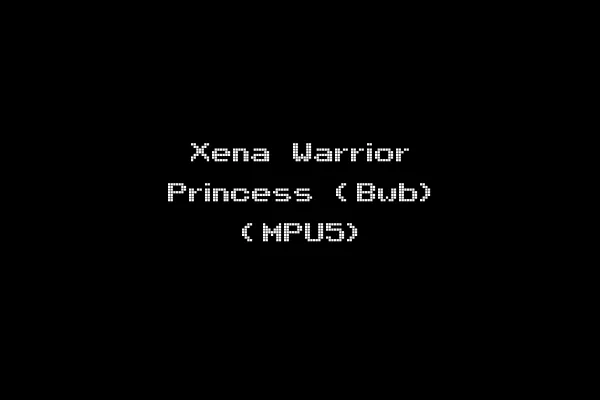 Xena Warrior Princess (Bwb) (MPU5)