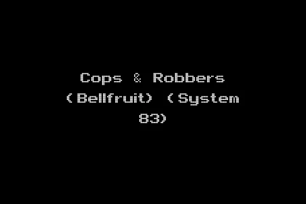 Cops & Robbers (Bellfruit) (System 83)