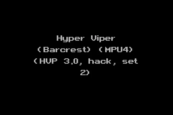 Hyper Viper (Barcrest) (MPU4) (HVP 3.0, hack, set 2)