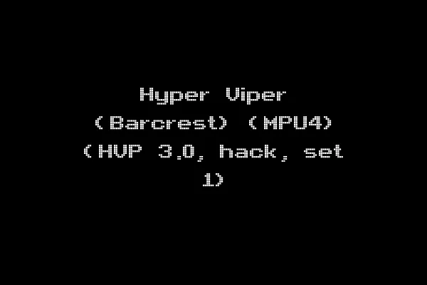 Hyper Viper (Barcrest) (MPU4) (HVP 3.0, hack, set 1)