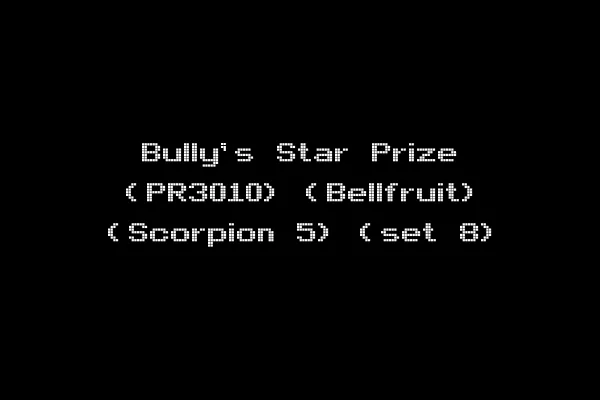 Bully's Star Prize (PR3010) (Bellfruit) (Scorpion 5) (set 8)